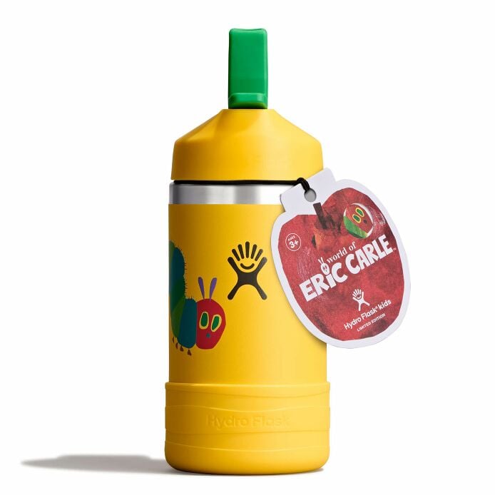 kids-12-oz-bottle-world-of-eric-carletm-v3 le26-w12-1000-kids-12-oz-wide-straw-cap-and-boot-yellow-caterpillar-straight-lid-open-withtag_1.jpg